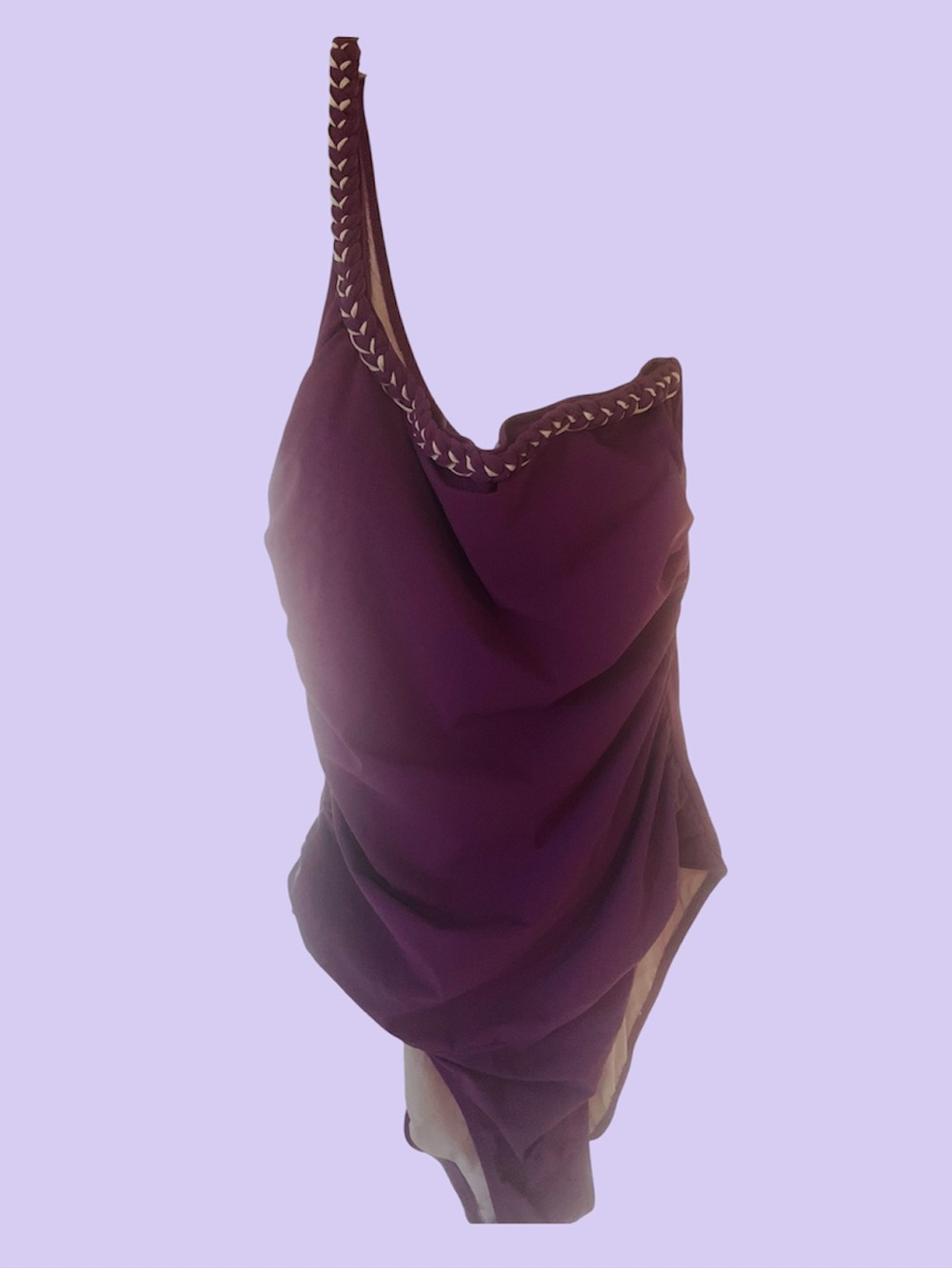 Profile by Gottex One-Shoulder Swimsuit in Purple size 12